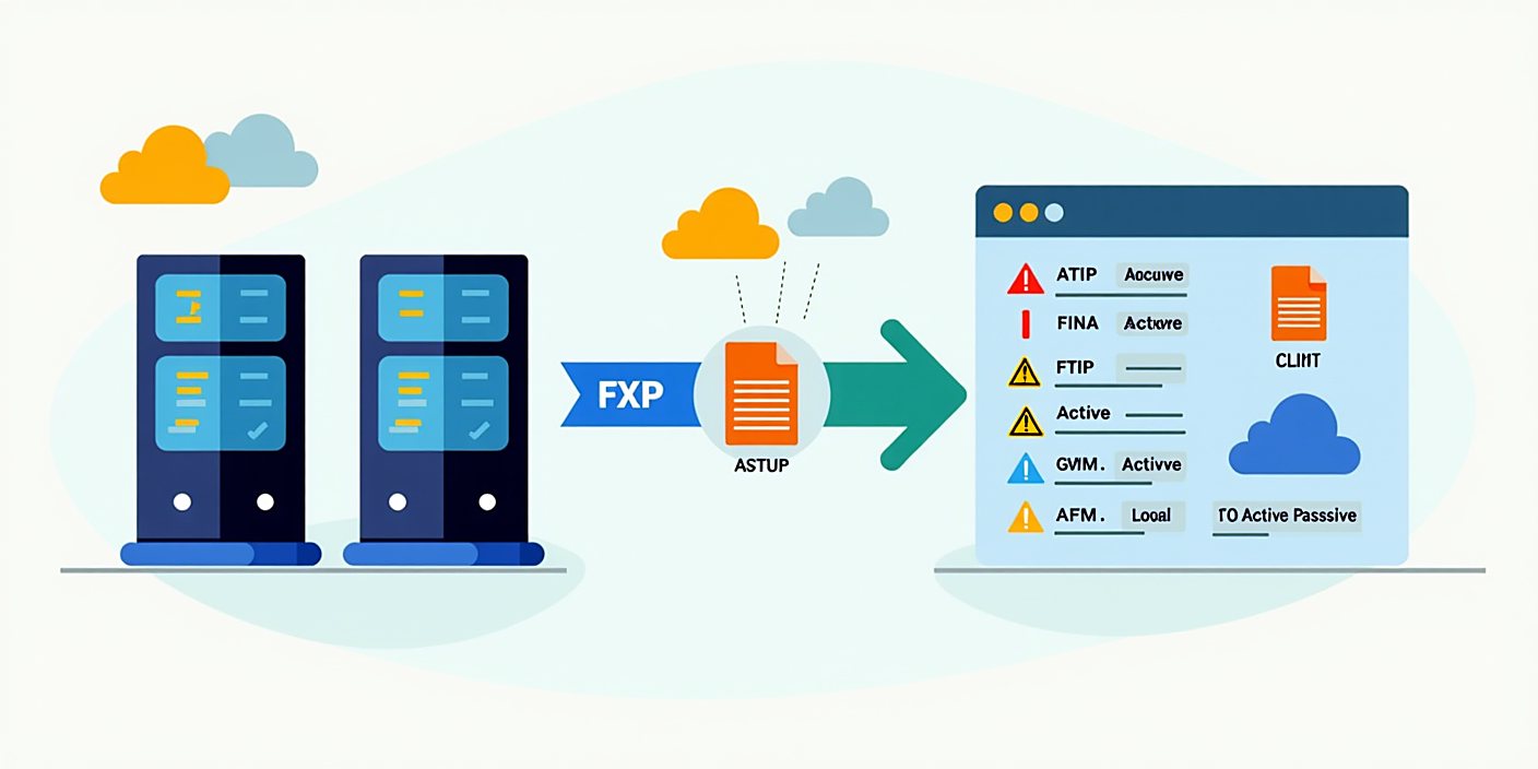 File eXchange Protocol (FXP) nima va FTP doirasida qanday ishlashi bosqichma-bosqich