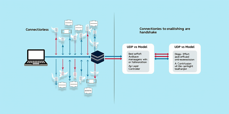 Connectionless communication nima va u qanday ishlaydi: UDP va model farqlari