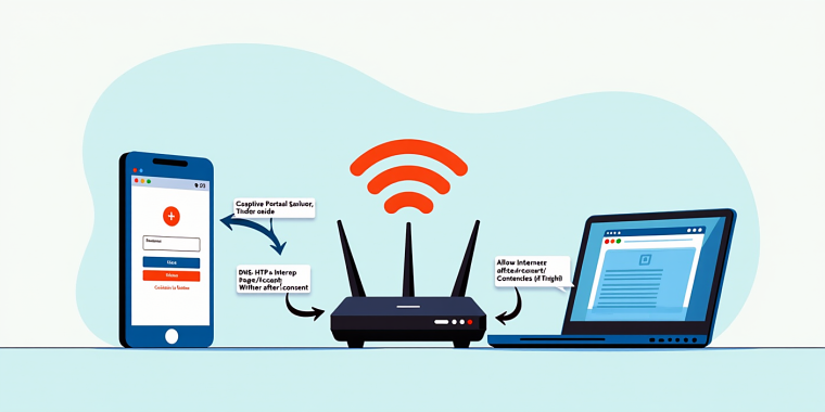 Captive portal nima va u Wi‑Fi’da qanday ishlaydi: qo‘llash ssenariylari va bosqichlar