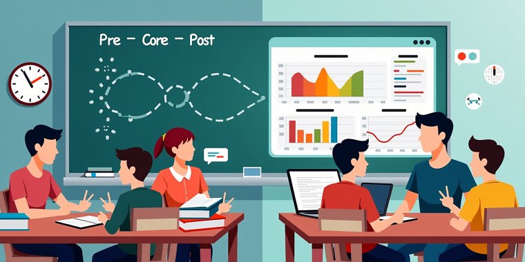 Klassik ta'lim va onlayn ta'lim integratsiyasi: pre-core-post sikl bilan tizimli o‘qitish