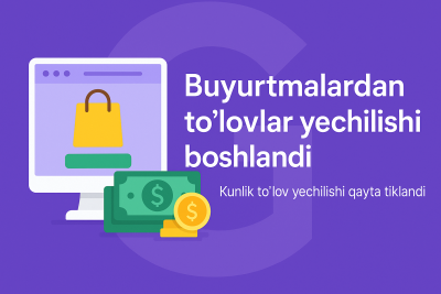 To'lovlarni yechish boshlandi
