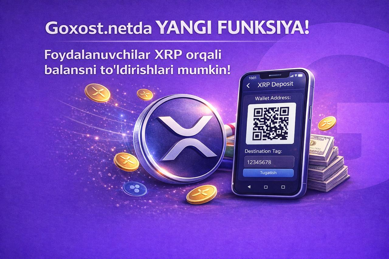 Goxost.net da yangi to'lov turi